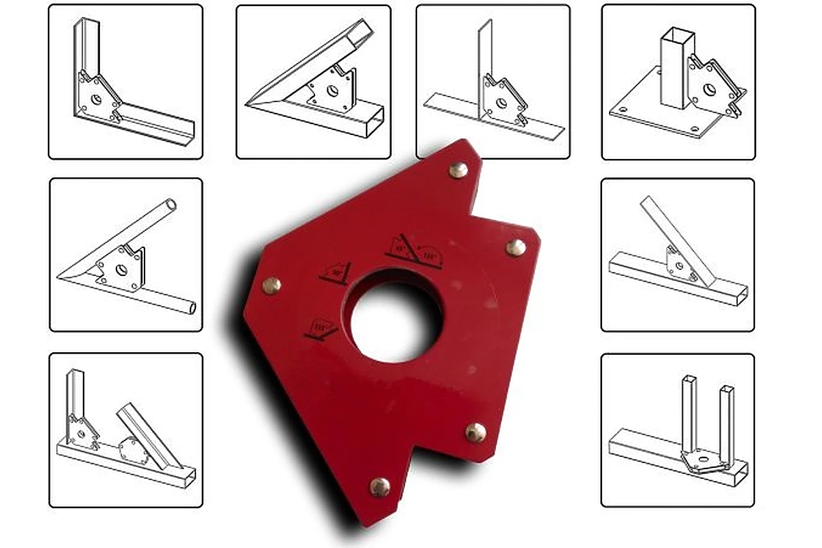 Магнитный держатель LBS-75 для сварки 3-х углов купить по цене 950.0000 с  доставкой по России