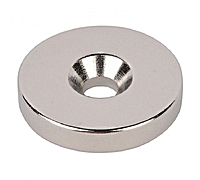 Неодимовый магнит диск 25х5 мм с зенковкой 4,5\9 мм