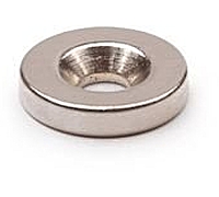 Неодимовый магнит диск 15х5 мм с зенковкой 10\4,5 мм